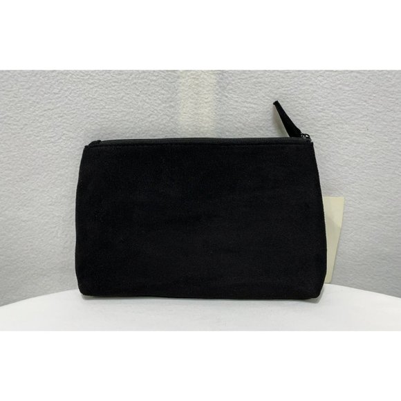 NWT Donna Karan Cashmere Mist Cosmetic Case Makeup Bag Black Bow - Picture 2 of 6